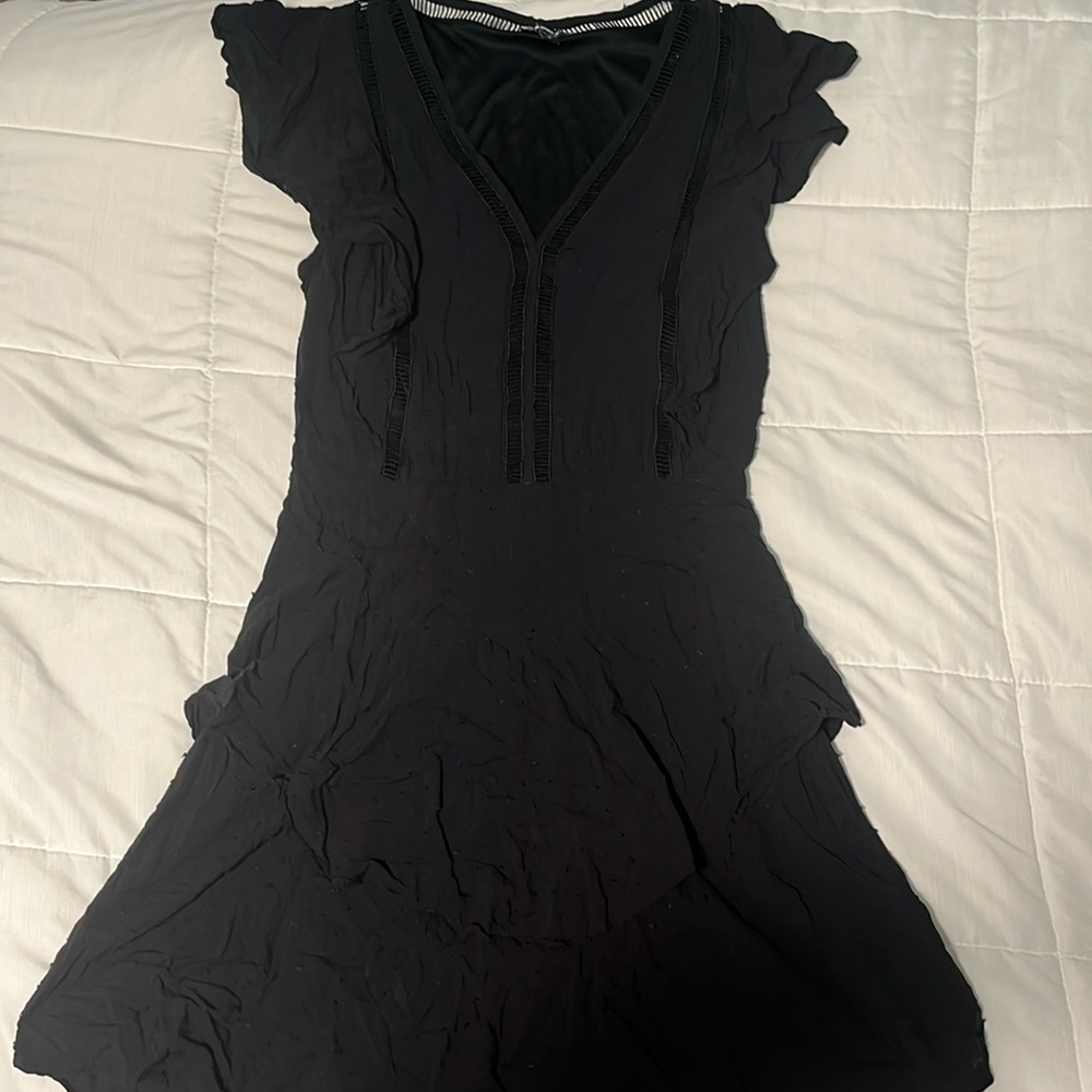 Express Black Flowy Dress